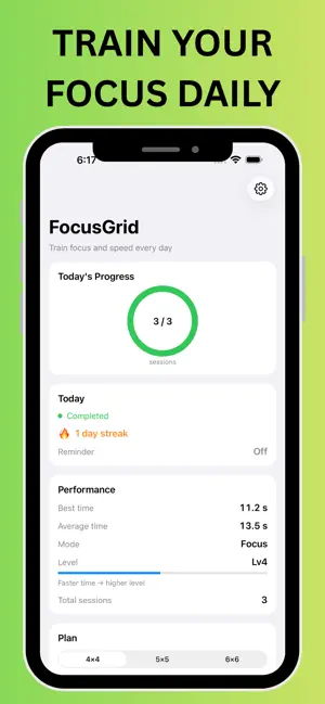 FocusGrid - Schulte Table screenshot 1