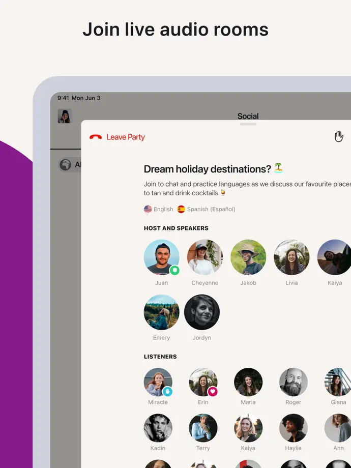 Tandem iPad screenshot 4