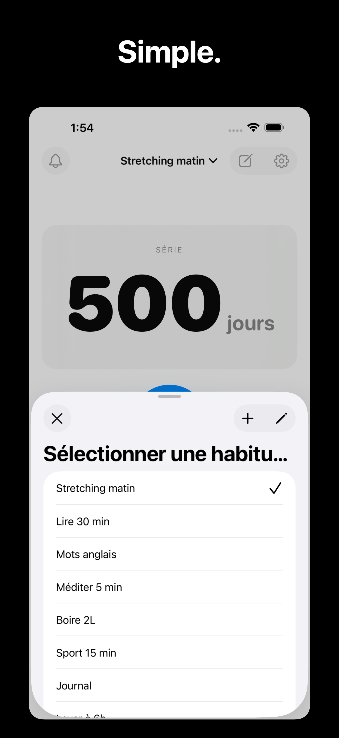 KeepGoing - Habit Tracker iOS screenshot 5 showing app interface