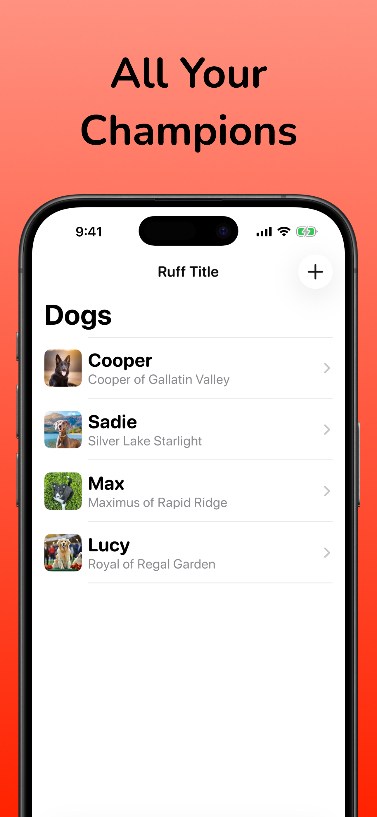 Ruff Title - Dog Title Tracker