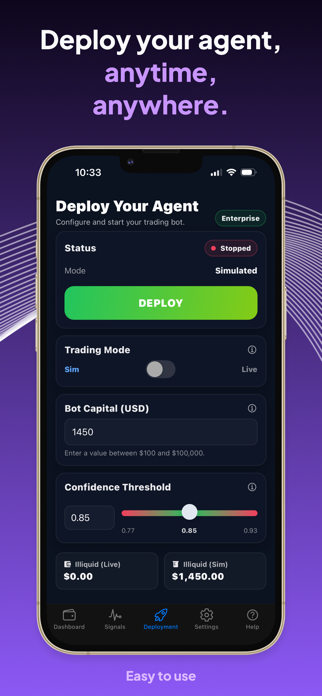 BeNow: AI Crypto Trader Bot Screenshot 3 of 5