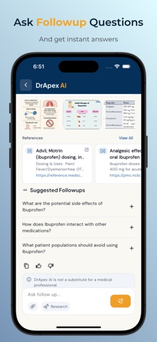 DrApex AI: Medical Assistant iPhone screenshot