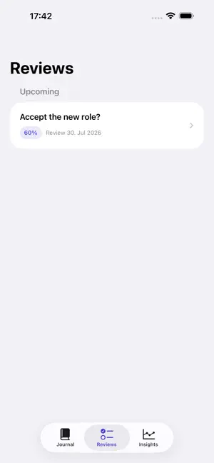 Decision Journal: Clarity screenshot 2