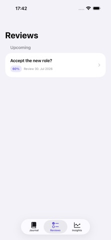 Decision Journal: Clarity screenshot
