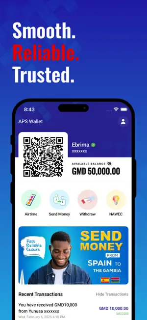 APS Wallet: Customer screenshot 1