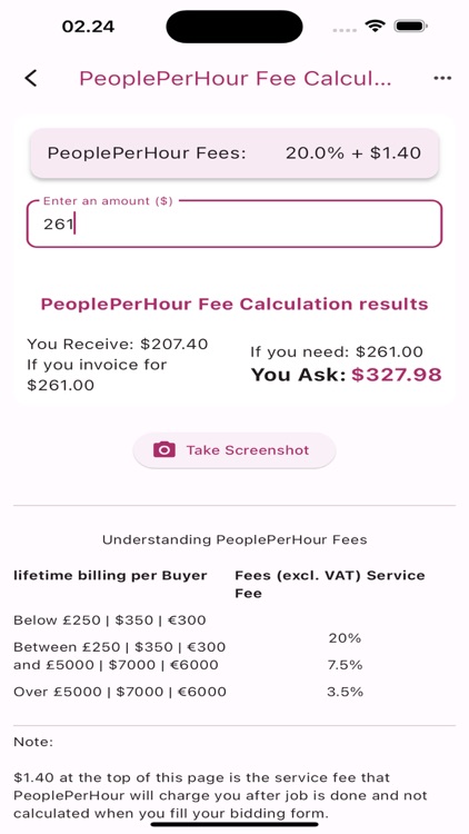 Fee Calculators screenshot-3