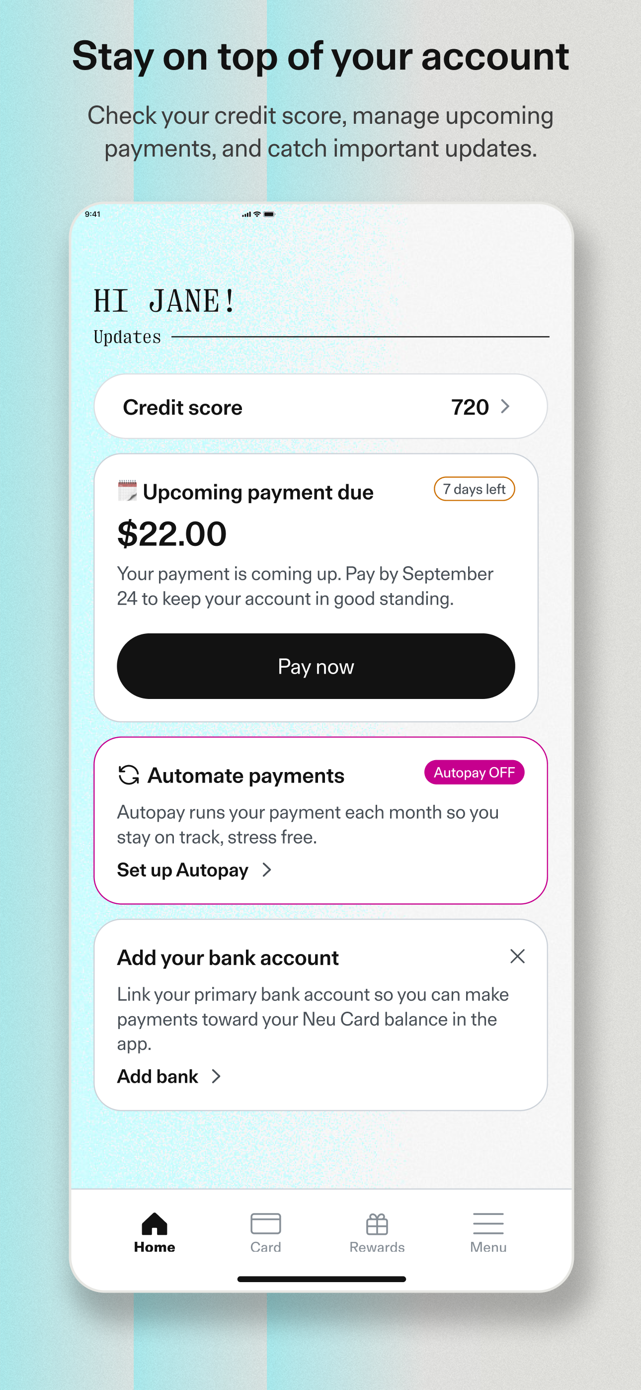 Neu Money: Build Your Credit screenshot 2
