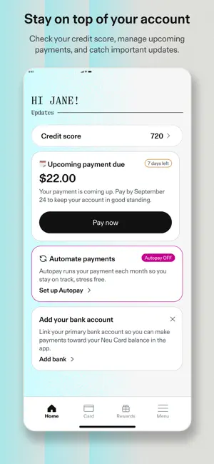 Neu Money: Build Your Credit screenshot 2