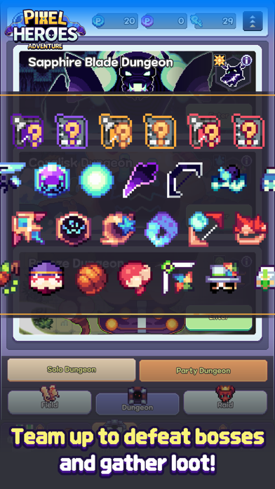 Pixel Heroes Adventure : MMO Screenshot