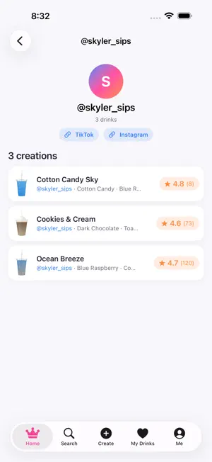 Drink Share: Your Created Menu screenshot 2