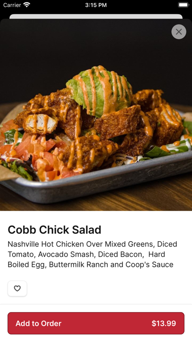 Coop's Hot Chicken iPhone screenshot 3 - Food & Drink app