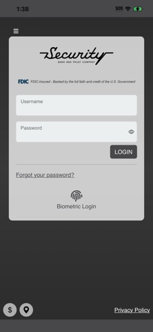 SBT Mobile Banking iPhone screenshot
