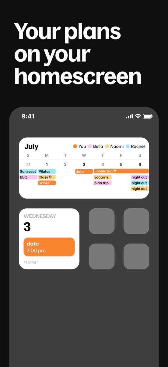 Howbout: shared calendar screenshot 7