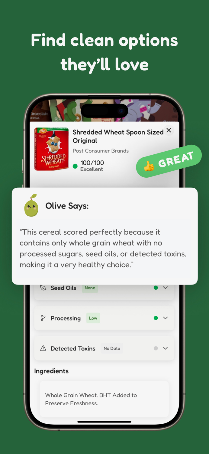 Olive - Holistic Food Scanner