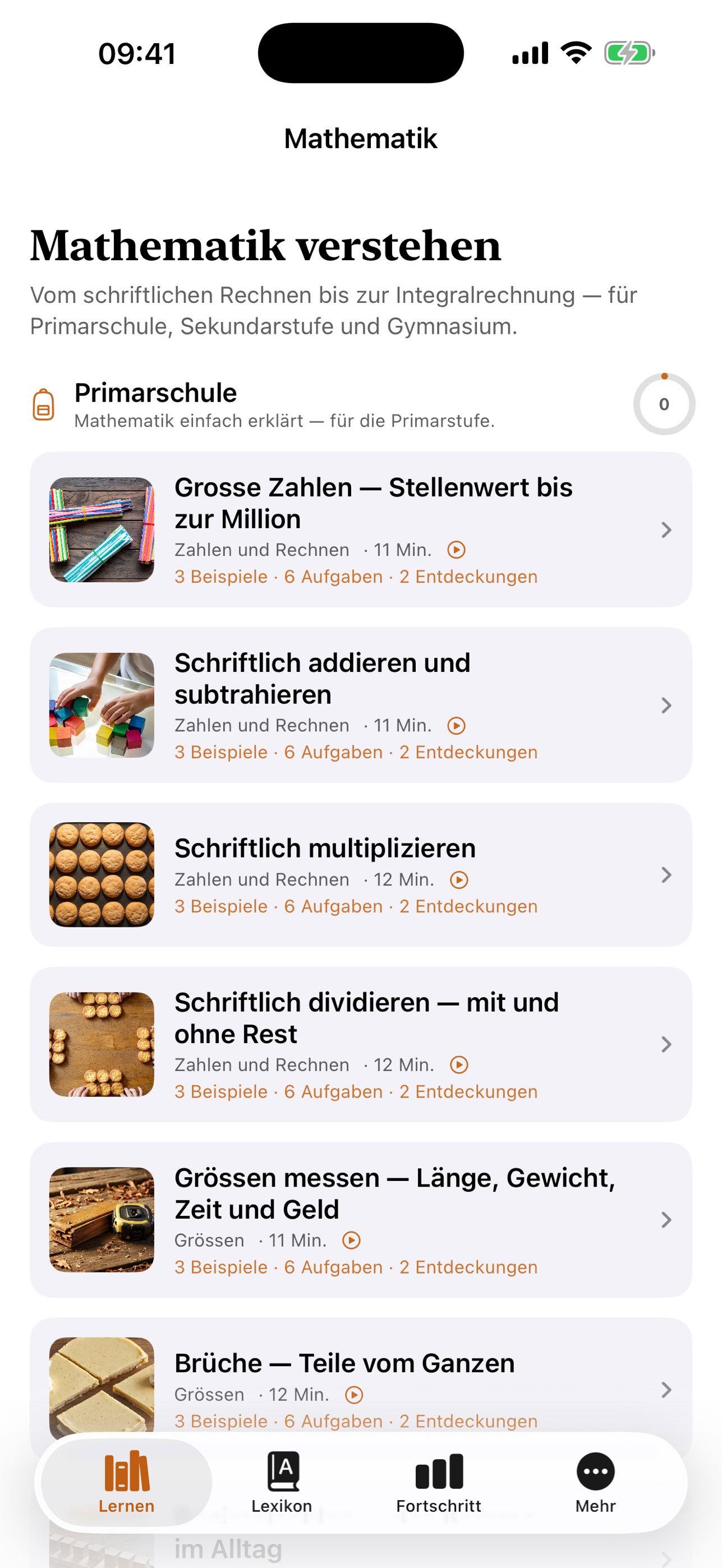 Screenshot 1 of Mathematik einfach erklärt