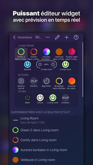 Capture d'écran de IConnectHue Pour Philips Hue sur iPhone 8