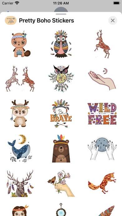 Pretty Boho Stickers Screenshot