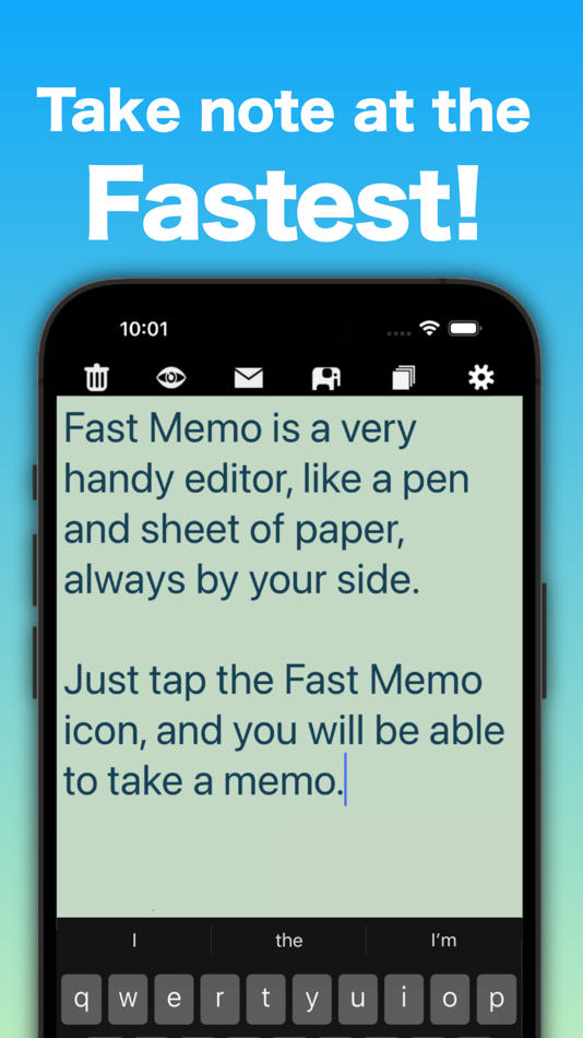 #1. Fast Memo 2 (iOS) 来自: bbcddc