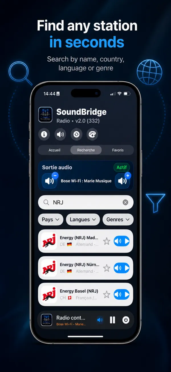 Screenshot #2 pour SoundBridge Radio