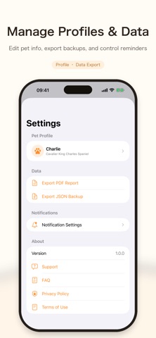 Petkeep: Pet Health Records iPhone screenshot
