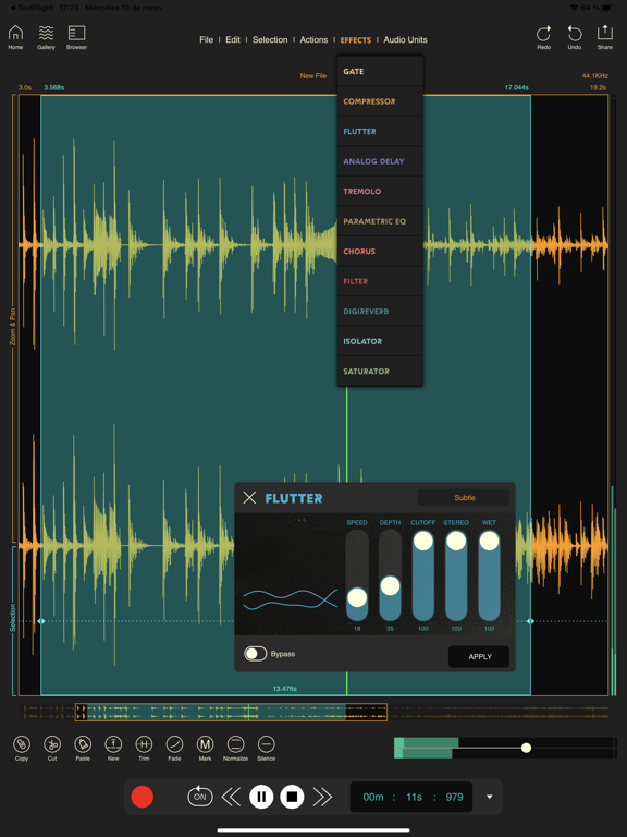 Screenshot #5 pour Wavebox Audio Editor