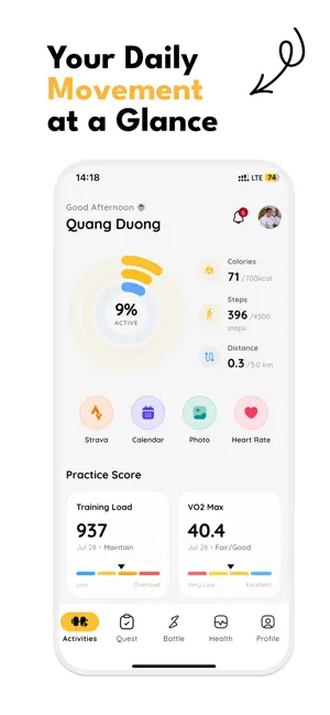 Zivox: Fitness RPG & Tracker screenshot 3