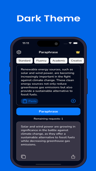 Paraphrase Tool: ReWordy Screenshot