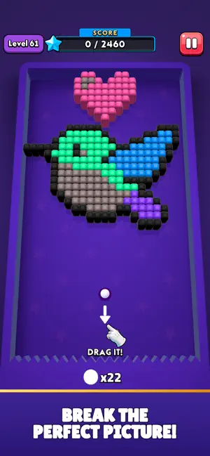 Fall Cubes: Break Them All! screenshot 2