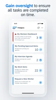 SAP Fieldglass Manager Hub iphone bilder 0