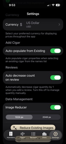 Humidor Journal Screenshot 9 of 9