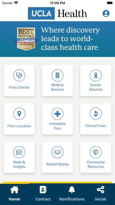 UCLA Health Screenshot