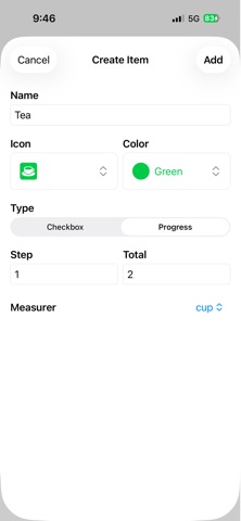 Tabby - Water & Pills Tracker iPhone screenshot