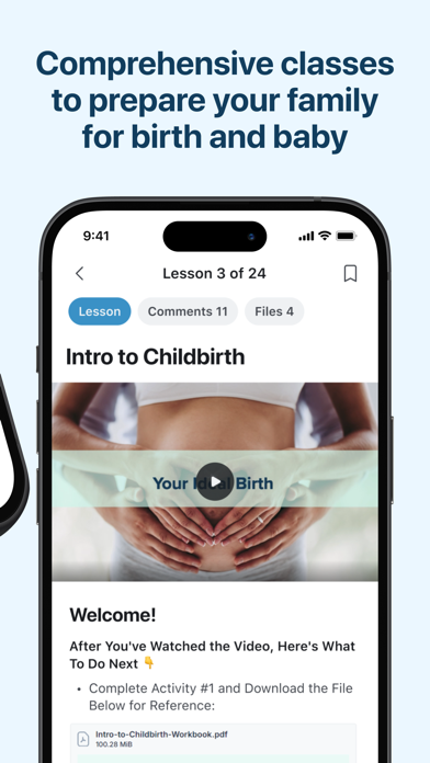 Birth & Baby University iPhone screenshot 3 - Social Networking app