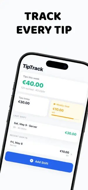 Tip Tally - Shift Tracker screenshot 1