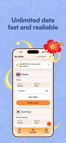 Airalo: eSIM for travel & data App Store preview screenshot 4
