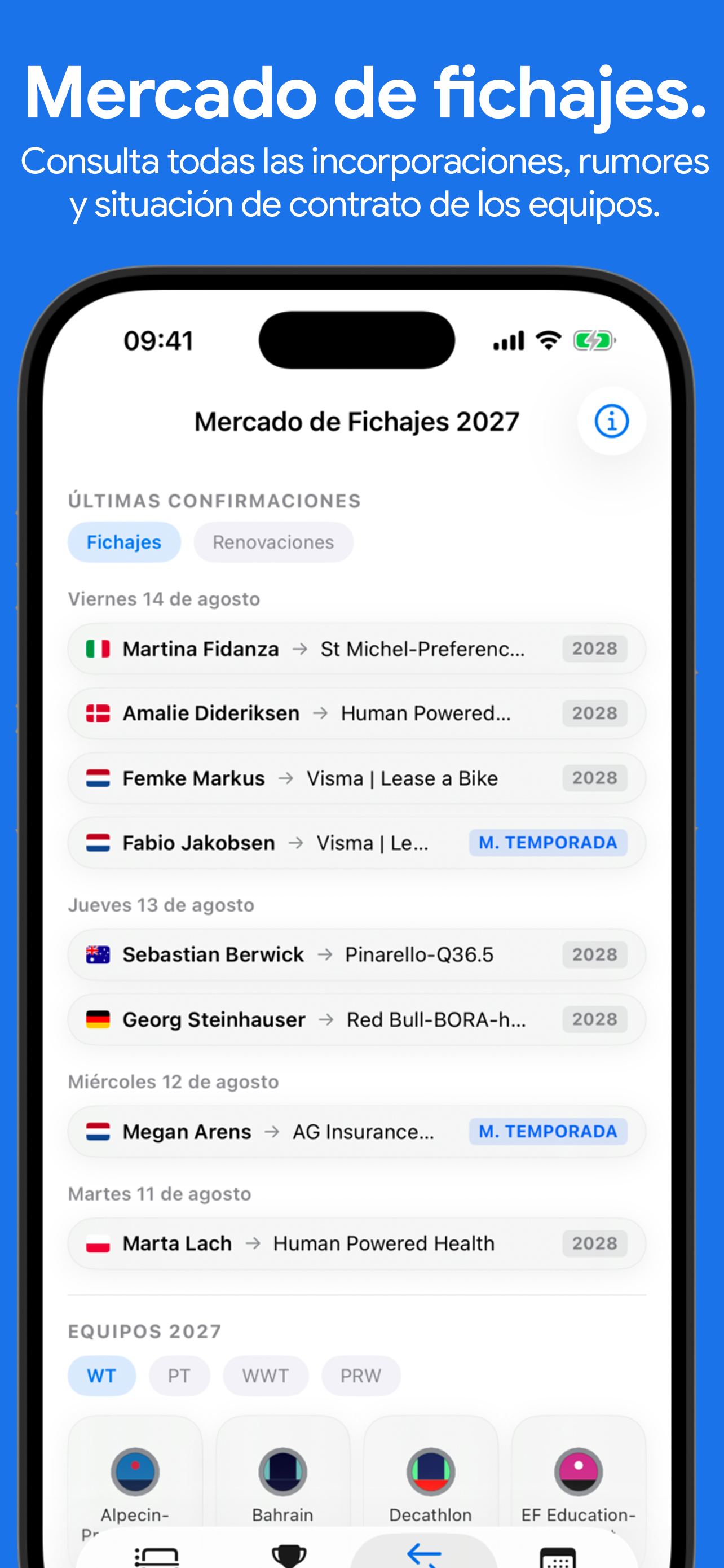 Calendario Ciclismo screenshot 3