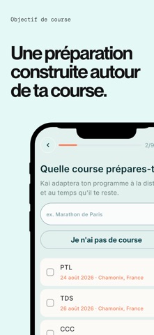 Kairn, coach mental running screenshot