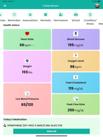 ZibdyHealth iPad screenshot