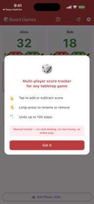 Board Game Score & Rounds screenshot 1