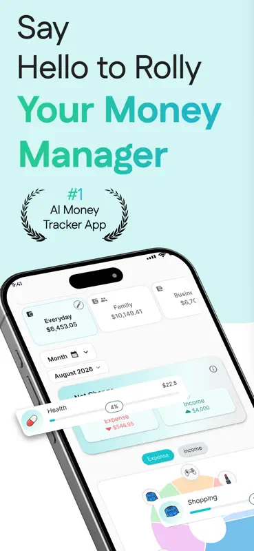 Rolly: AI Money Budget Planner screenshot 1 of 10