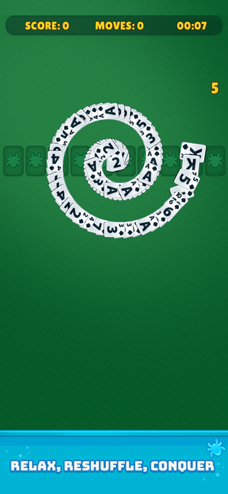 Spider Solitaire Deluxe Screenshot 4 of 5