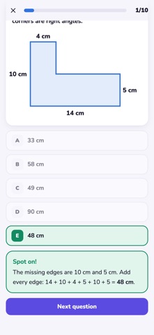 11+ Prep: Practice & Revision, zrzut ekranu 2