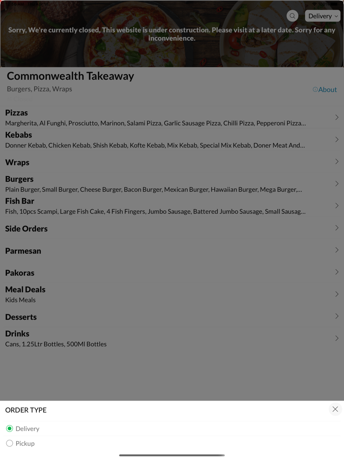 Commonwealth Takeaway.