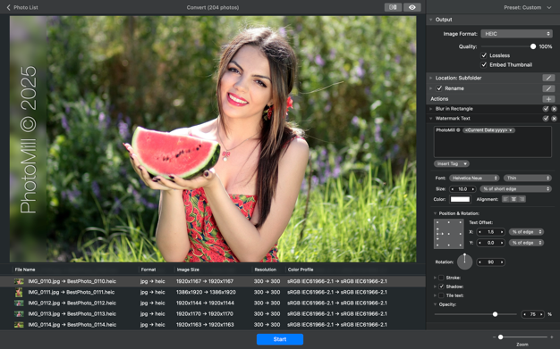 PhotoMill: The Image Converter Screenshot 1