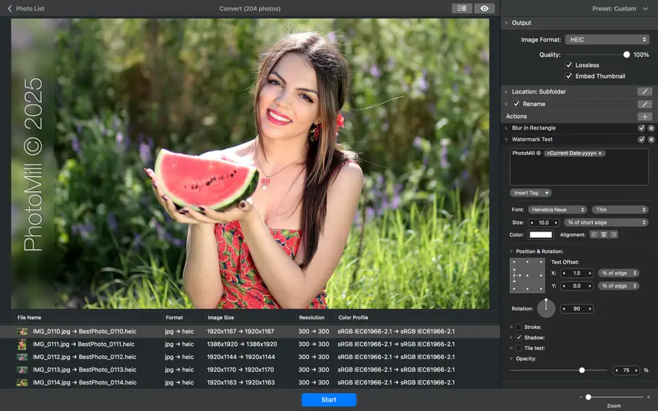 Screenshot 1 of PhotoMill: The Image Converter 3.2.0