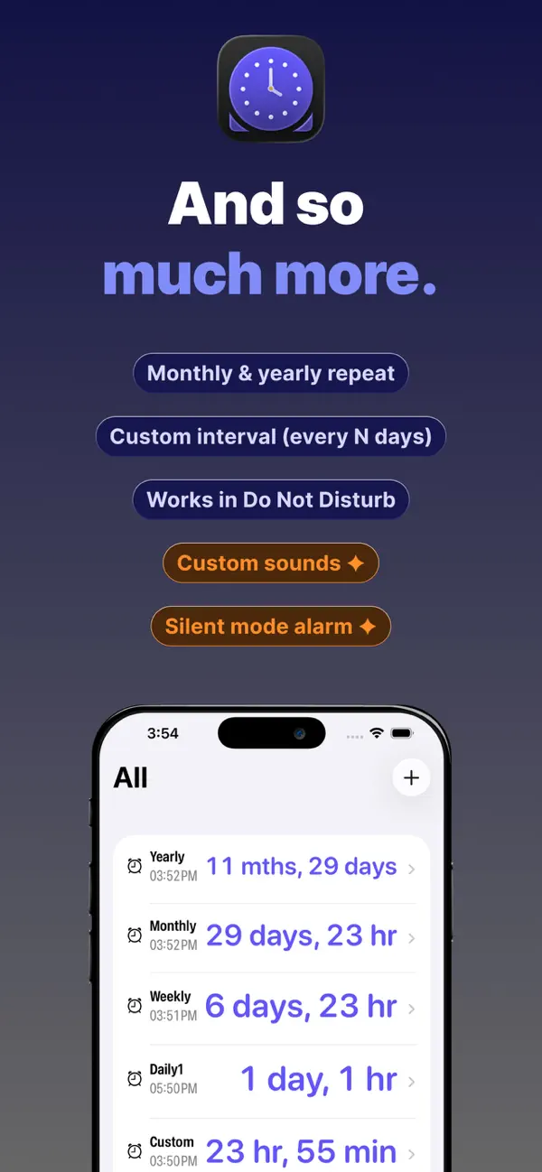 #5. DintAlarm - Custom Alarm (iOS) Por: 春明 张