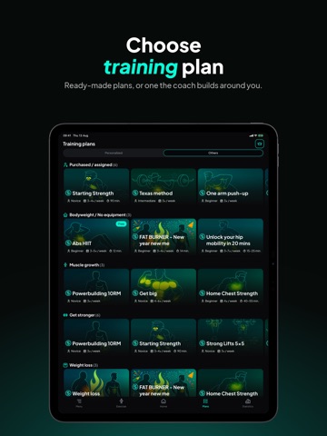 SatisFIT: Workout & Fitness iPad screenshot