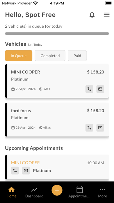 Appstie Car Wash Business Screenshot