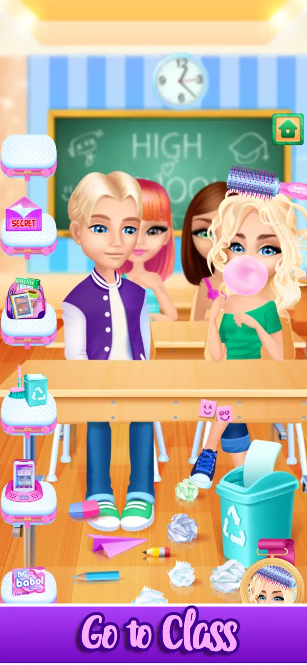 Screenshot #2 pour Girls High School Makeup Salon