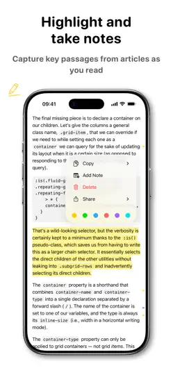 Скриншот GoodLinks на iPhone 4